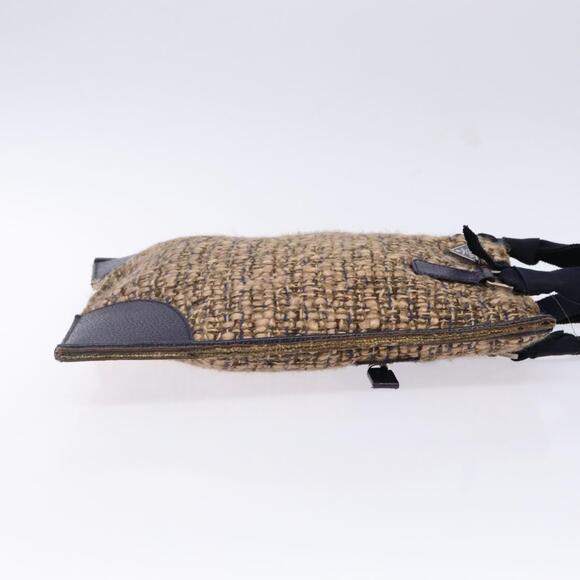 PRADA Hand Bag Tweed Beige Silver - Picture 4 of 13